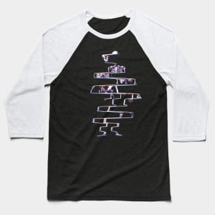 Glitch Skeleton Baseball T-Shirt